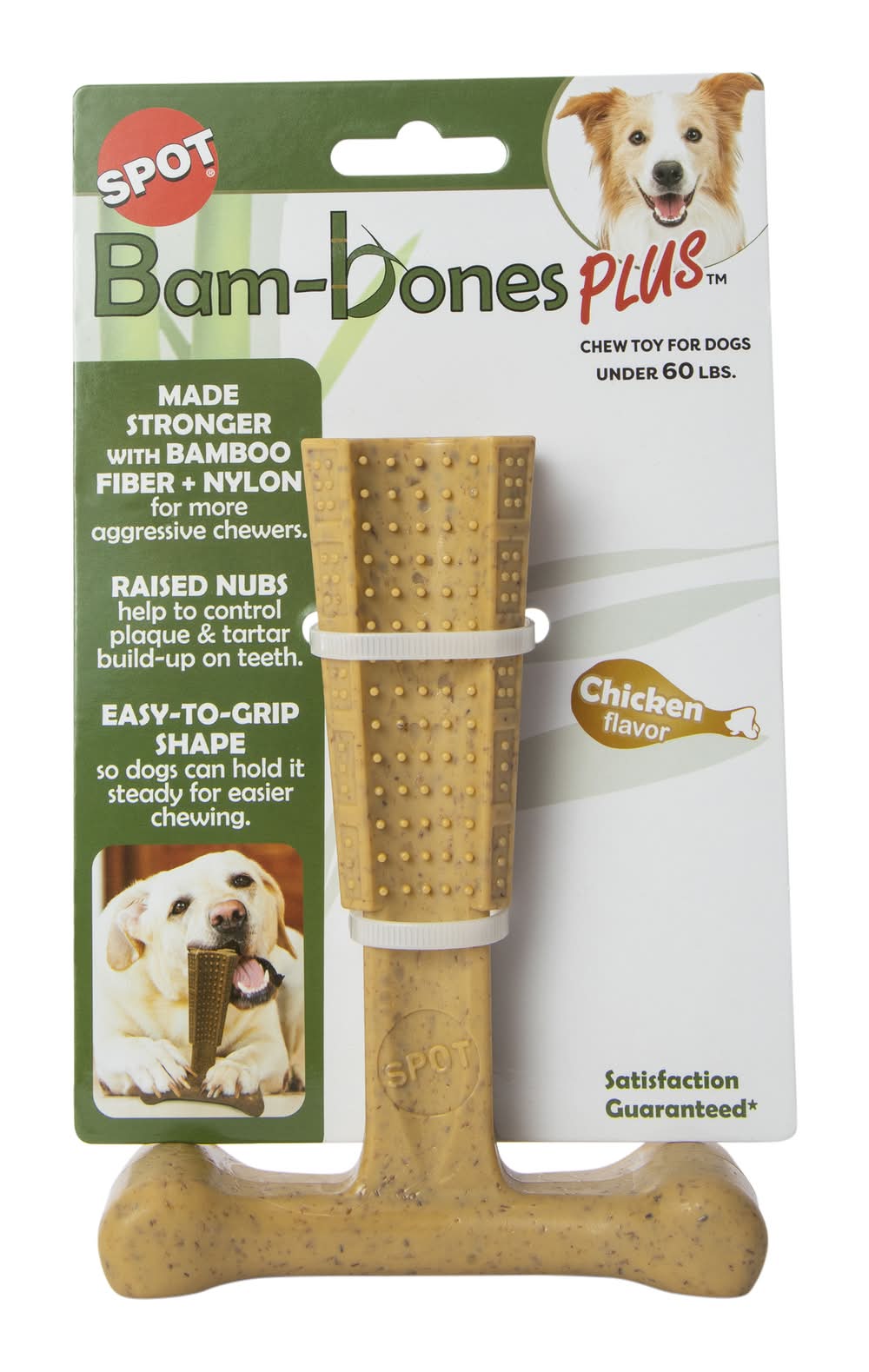 Spot® Bam-Bones Plus™ Chew Toy For Dogs Under 60lbs - Chicken Flavor 6in Chicken