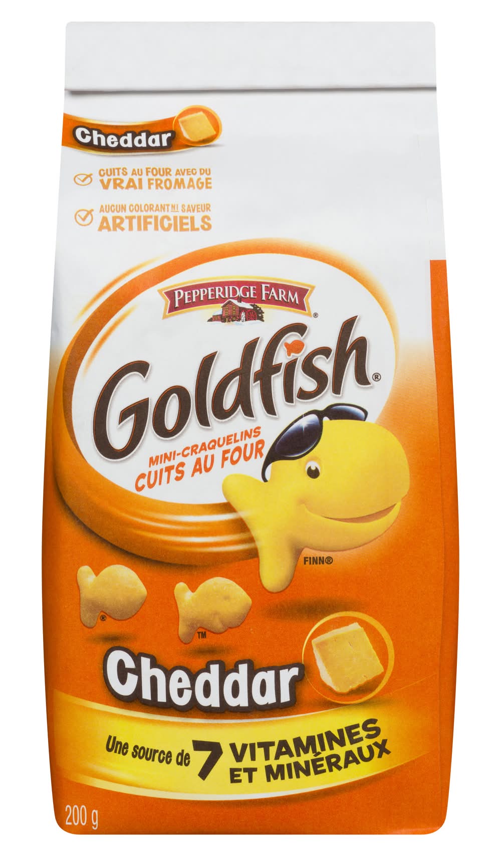 Goldfish craquelins cuits au four - baked snack crackers (cheddar)