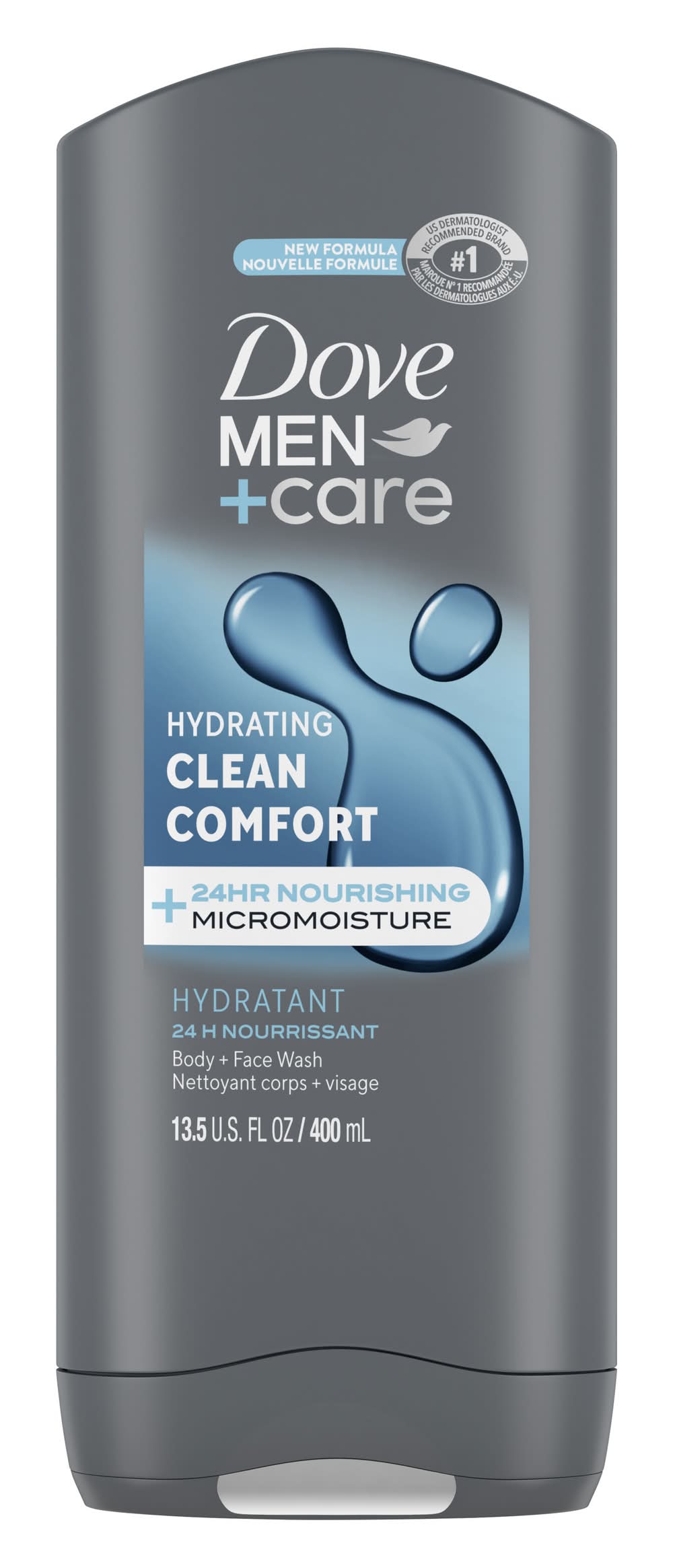 Dove Men+Care Clean Comfort Hydrating Body + Face Wash (13.5 fl oz)
