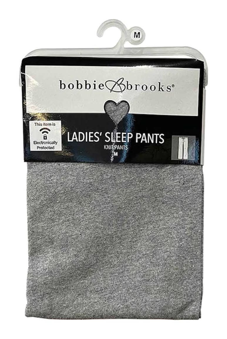 Bobbie Brooks Knit Sleep Pants, Women, M, Grey