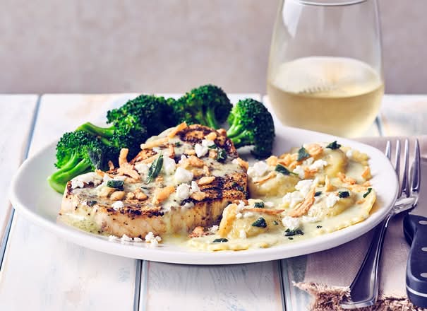 Swordfish & Pumpkin Ravioli
