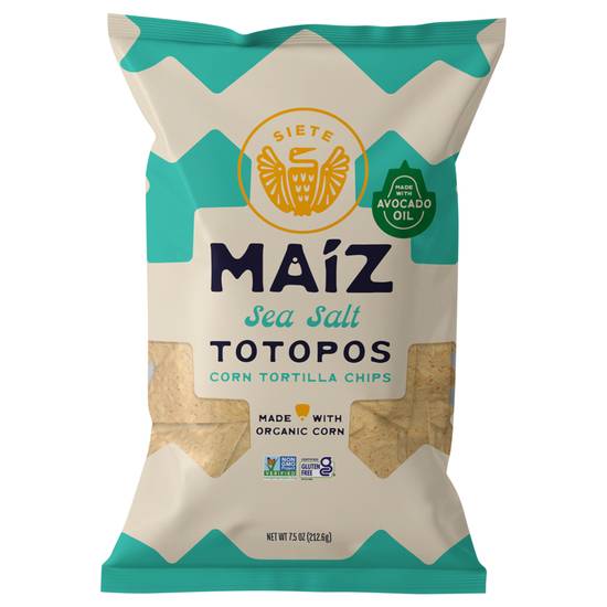 Siete Foods Maiz Totopos Corn Tortilla Chips (sea salt )