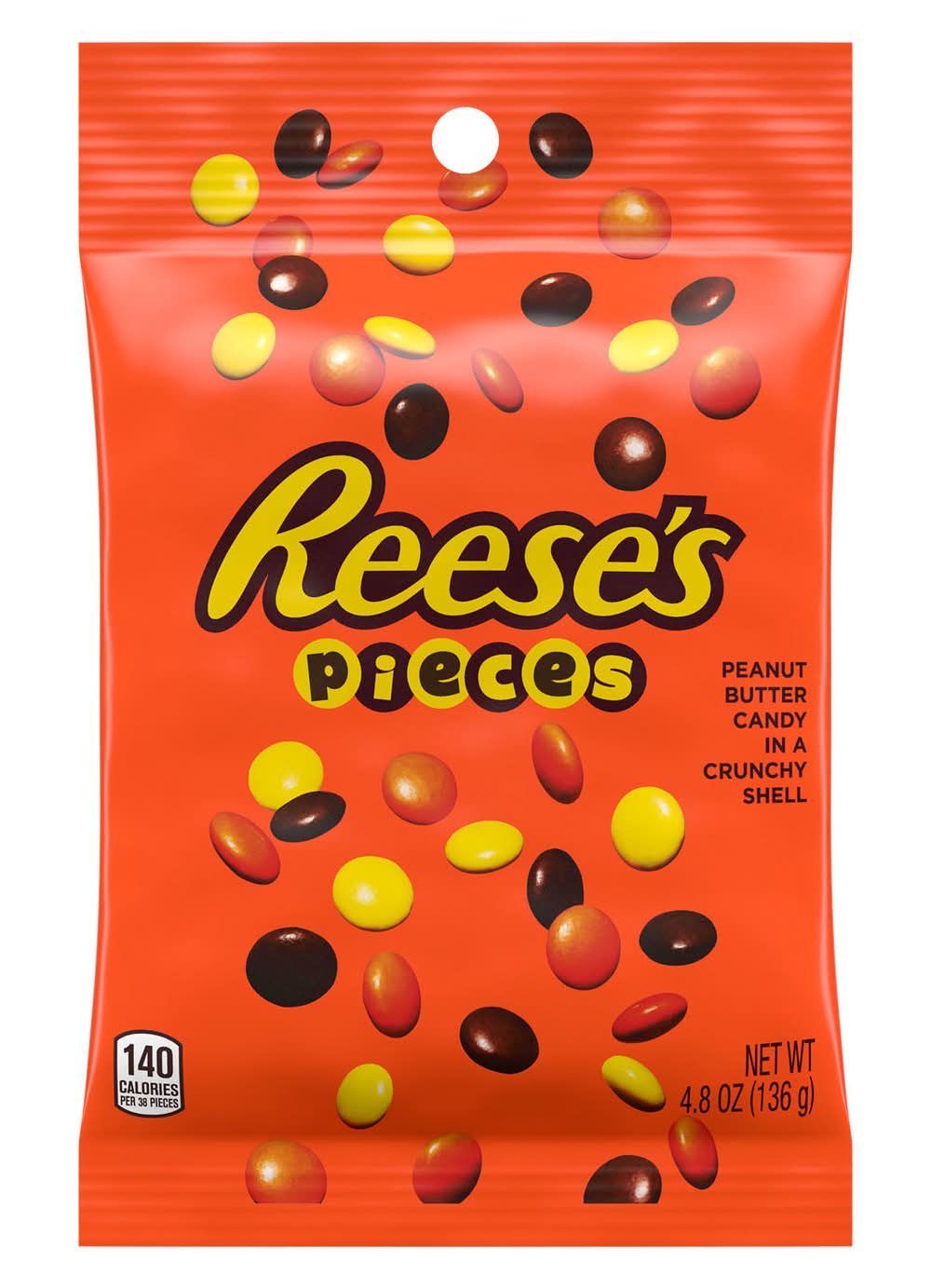Reese's Pieces Crunchy Shell Chocolate Candy, Peanut Butter (4.8 oz)