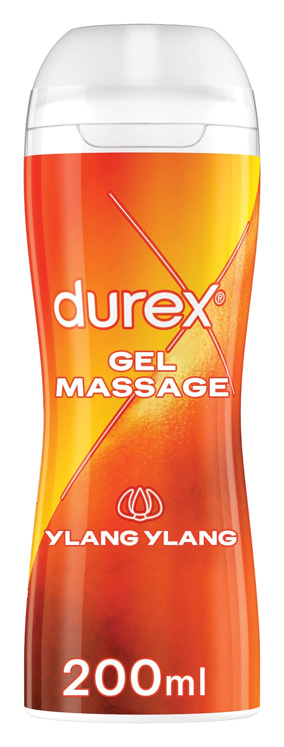 Durex - Ylang ylang gel de massage sensuel lubrifiant intime sensuel 2 en 1 (200ml)