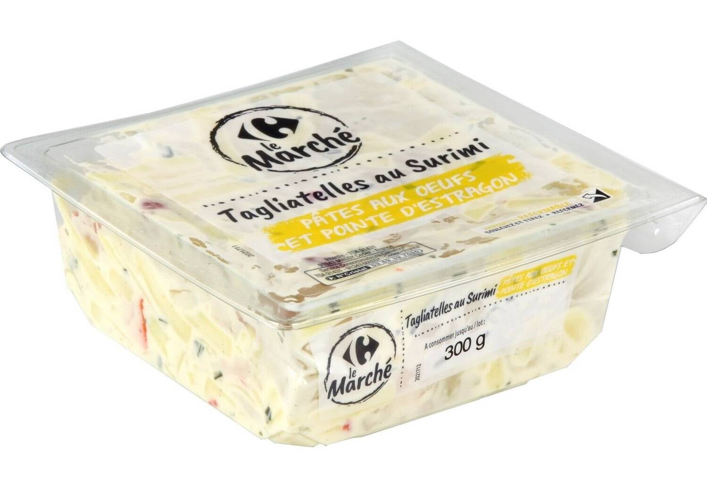 Salade tagliatelles surimi Carrefour LE MARCHE - la barquette de 300g