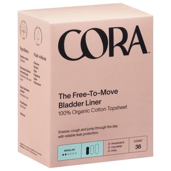 Cora Regular Organic Cotton Bladder Liner (36 ct)