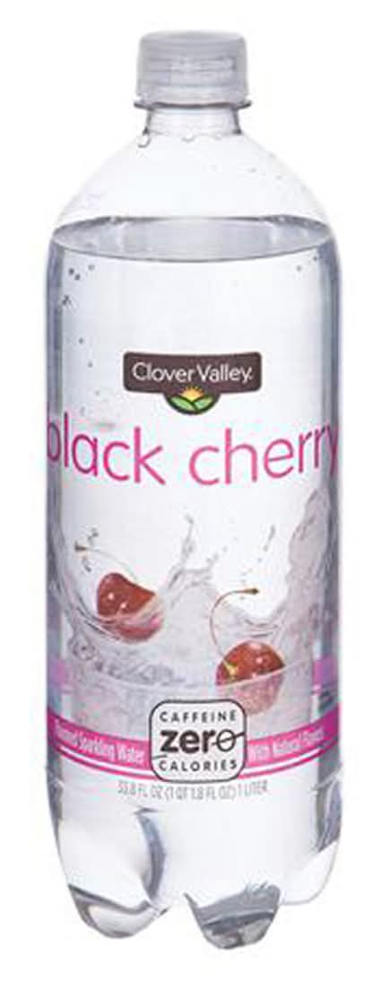 Clover Valley Black Cherry Sparkling Water 1 Liter