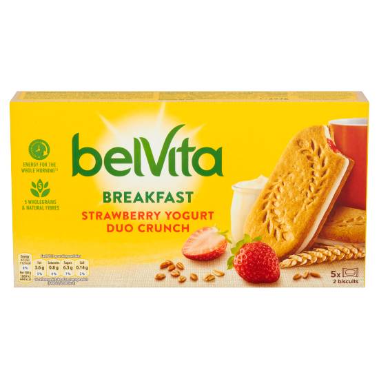 Belvita Breakfast Biscuits Duo Crunch Strawberry and Live Yogurt (5 ct)