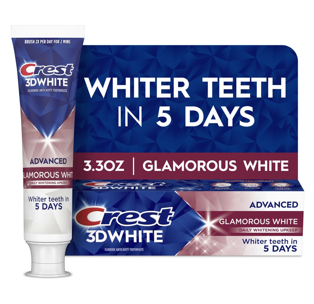 Crest D White Glamorous White Advanced Fluoride Anticavity Toothpaste (3.3 oz)
