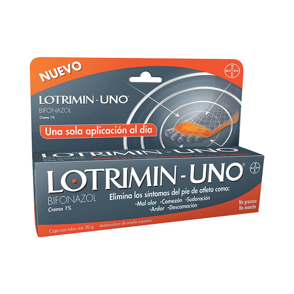 Bayer lotrimin-uno bifonazol crema 1% (tubo 20 g)