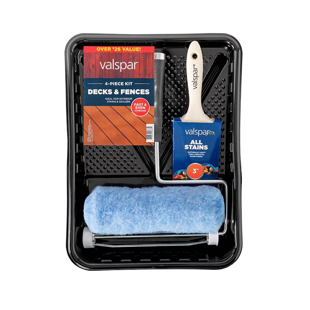 Valspar Decks and Fences 4-Piece Knit Paint Roller Kit | 889905140