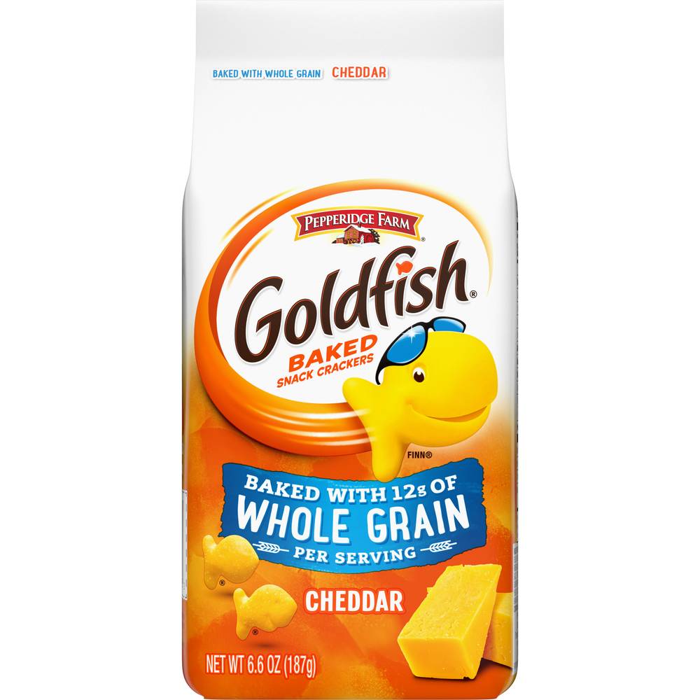 Pepperidge Farm Goldfish Baked Cheddar Snack Whole Grain Crackers (6.6 oz)