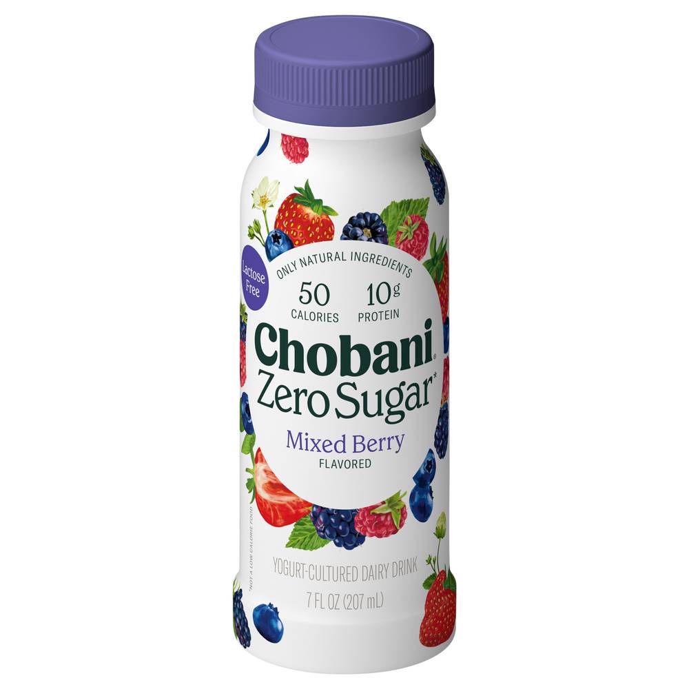 Chobani Zero Sugar Mixed Berry Flavored Yogurt (7 fl oz)