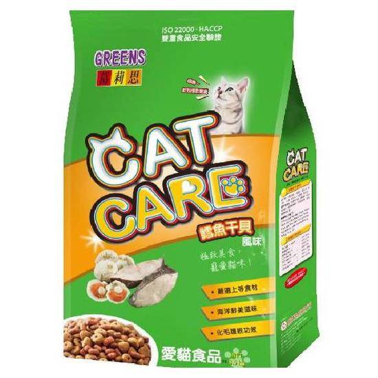葛莉思CAT CARE貓食-鱈魚干貝3.5kg