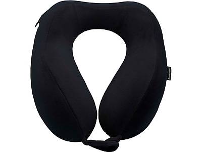 Brookstone Memory Foam Fabric Travel Pillow (black)