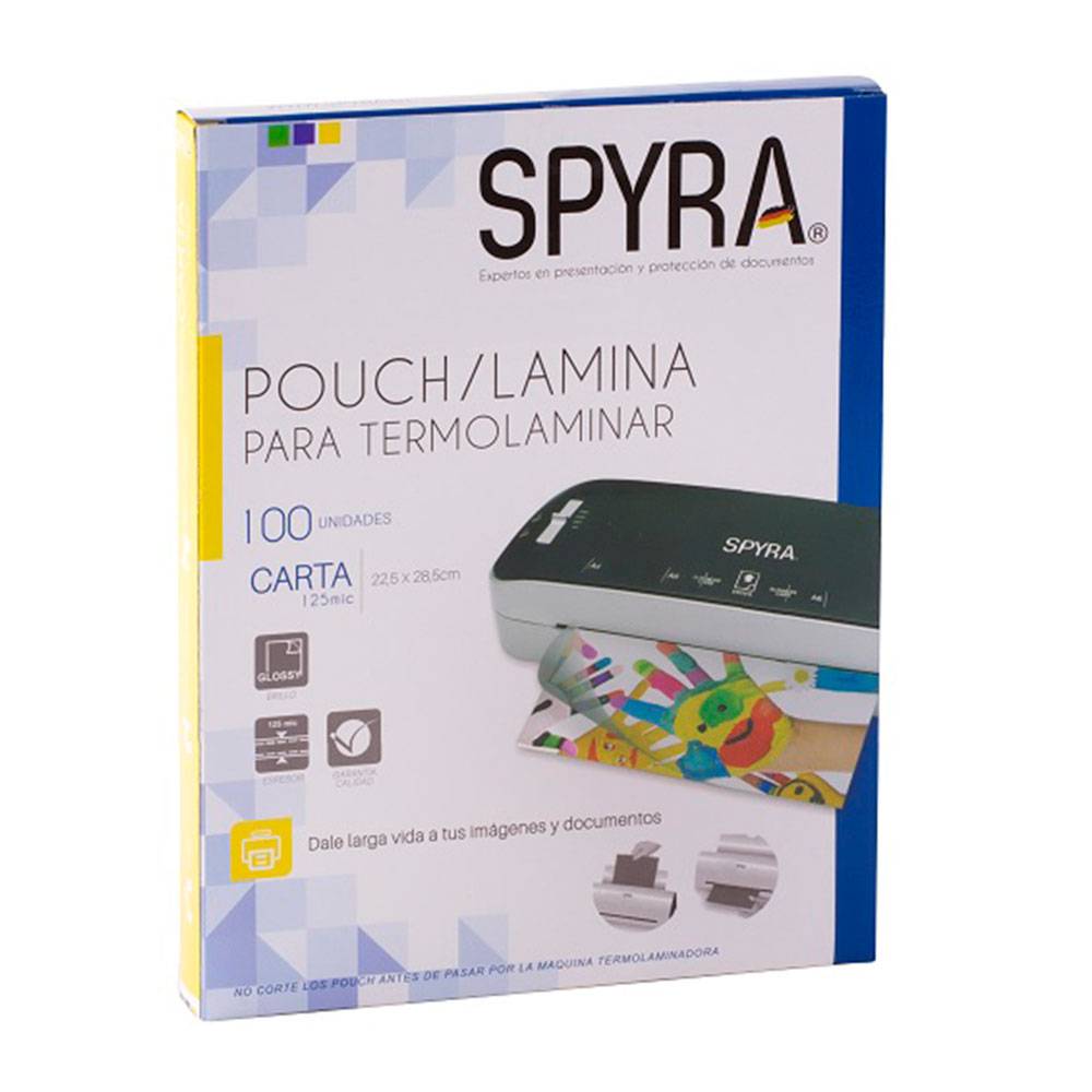 Spyra Pouch para termolaminar tamaño Carta (75 Mic)