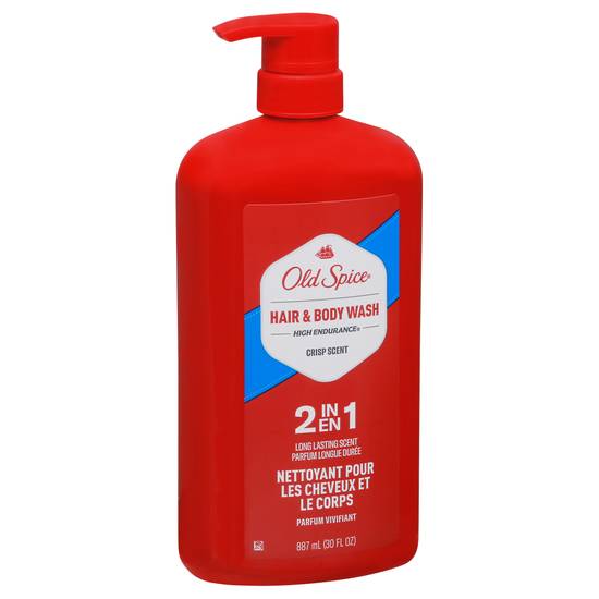 Old Spice 2 in 1 High Endurance Crisp Scent Hair & Body Wash