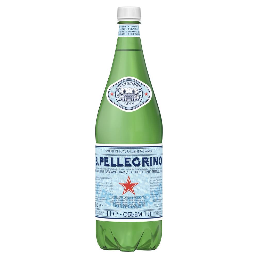 San Pellegrino Sparkling Natural Mineral Water (1L)