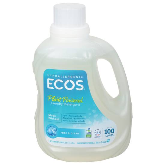 Ecos Plant Powered Free & Clear Laundry Detergent