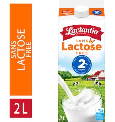 Lactantia lait partiellement écrémé 2% m.g sans lactose - lactose free 2% m.f partly skimmed milk (2 l)