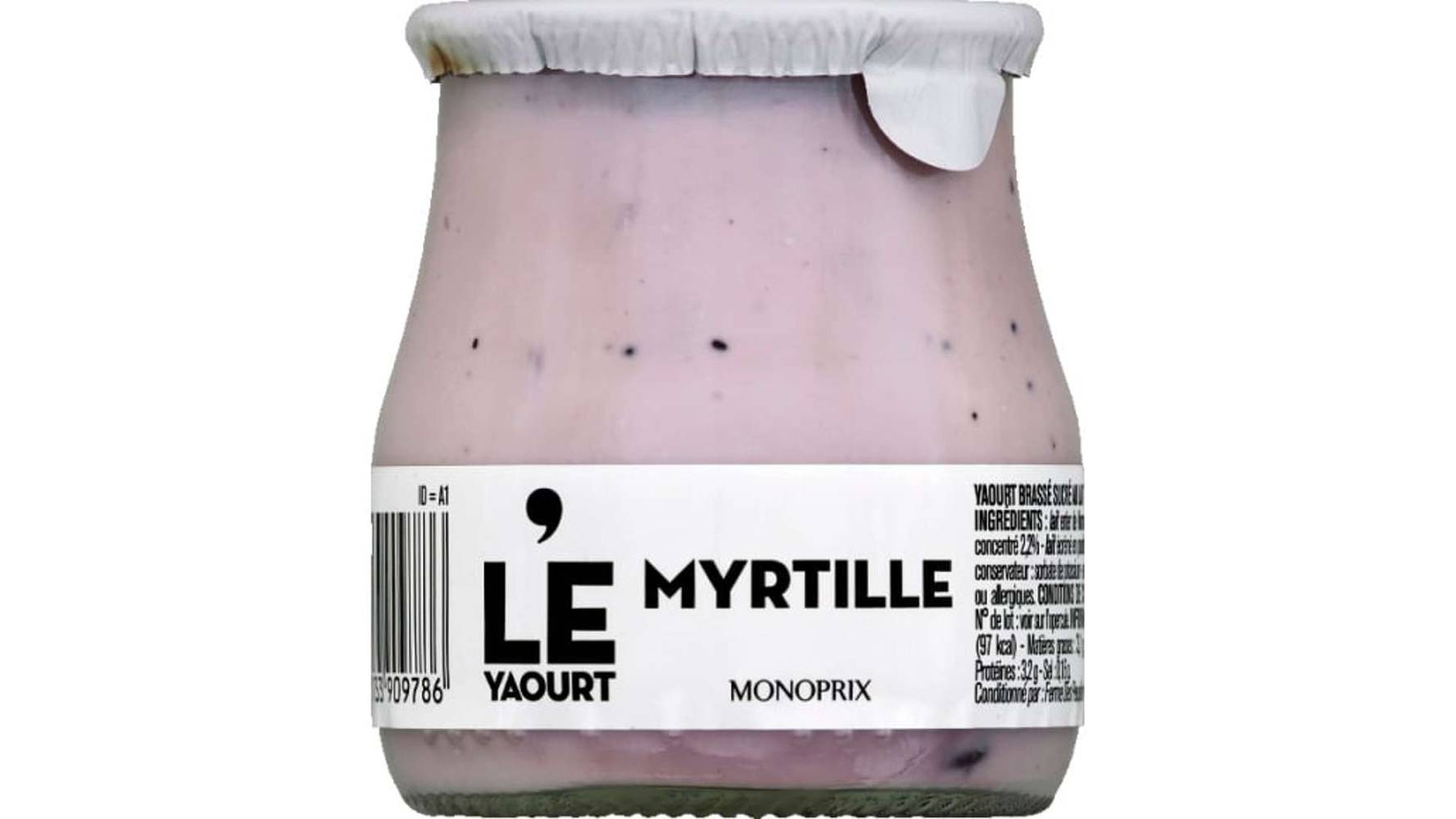 DAILY MONOP Yaourt myrtille Le pot de 140g