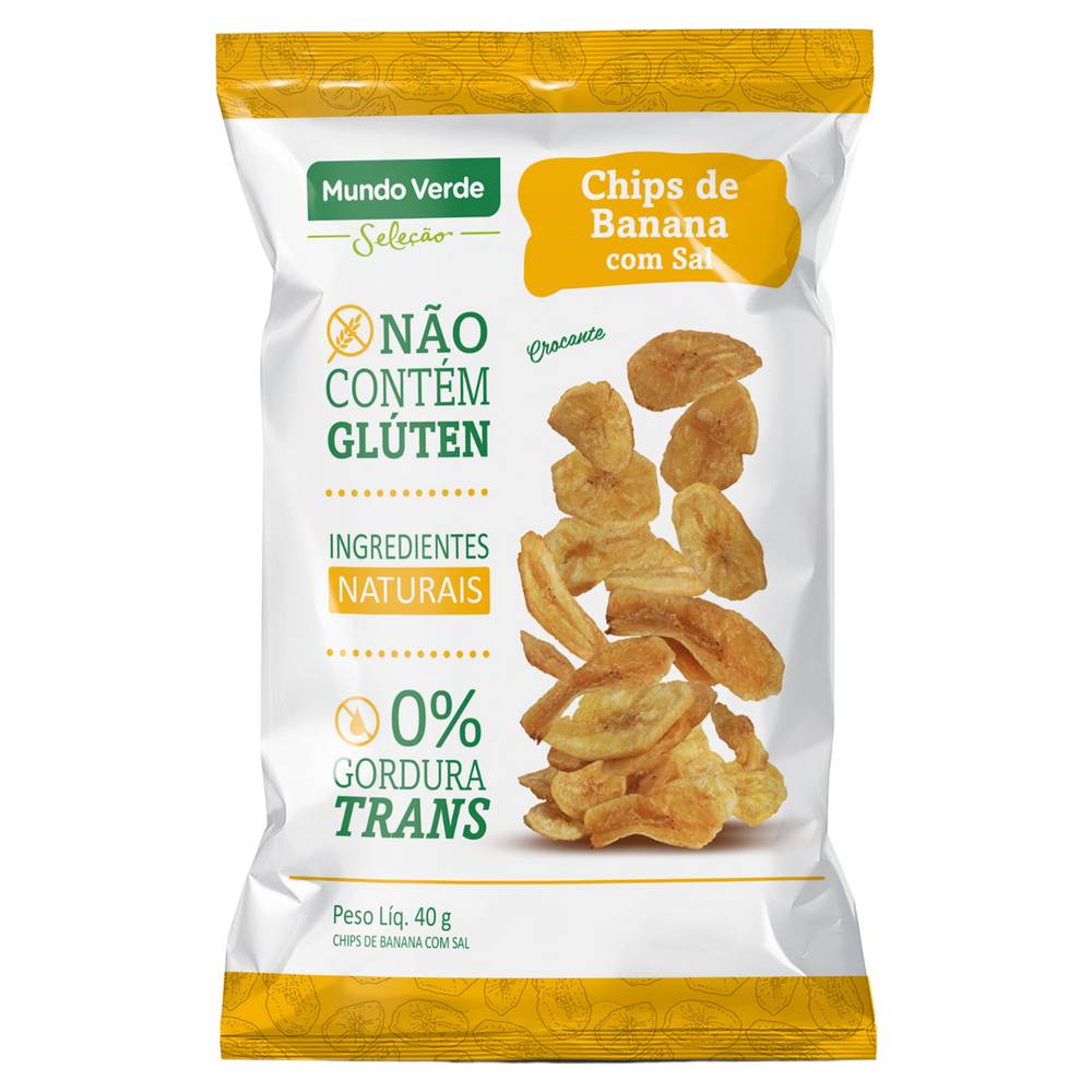 Mundo Verde · Chips de banana com sal (40 g)