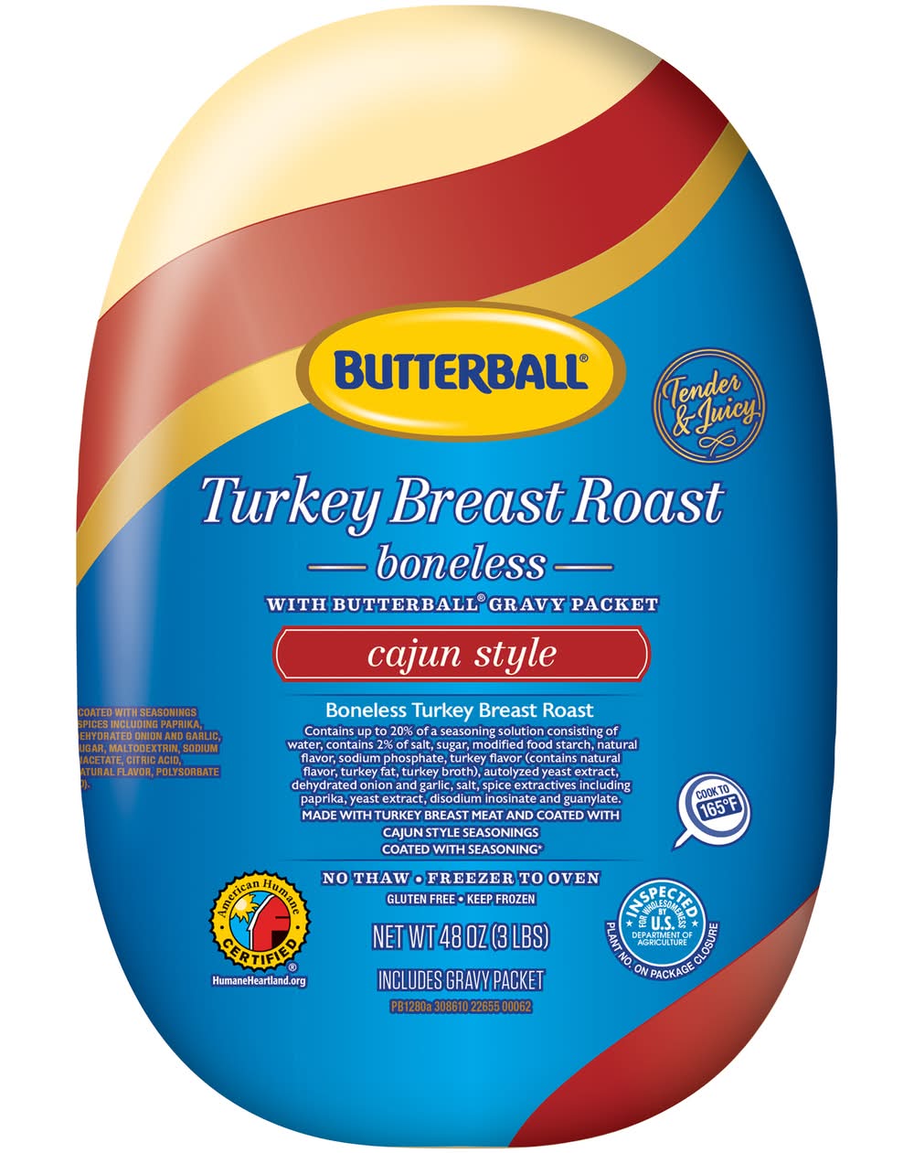Butterball Cajun Style Boneless Turkey Breast Roast With Gravy (48 oz)