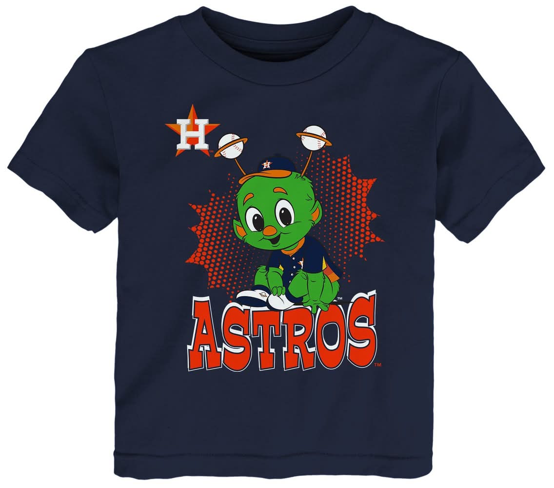MLB Team Apparel Toddler Houston Astros Navy Mascot T-Shirt (3T)