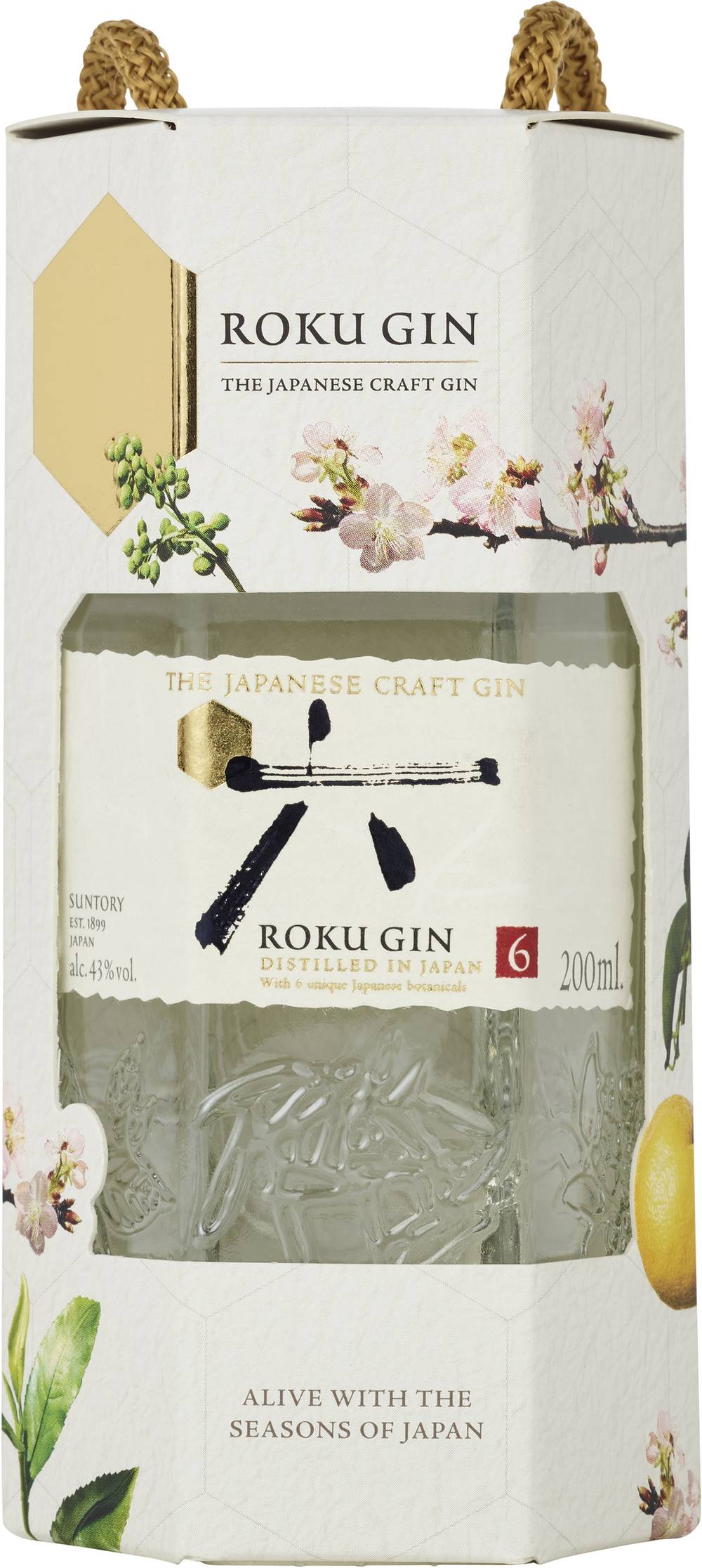Roku Japanese Gin 200ml Gift Box ea