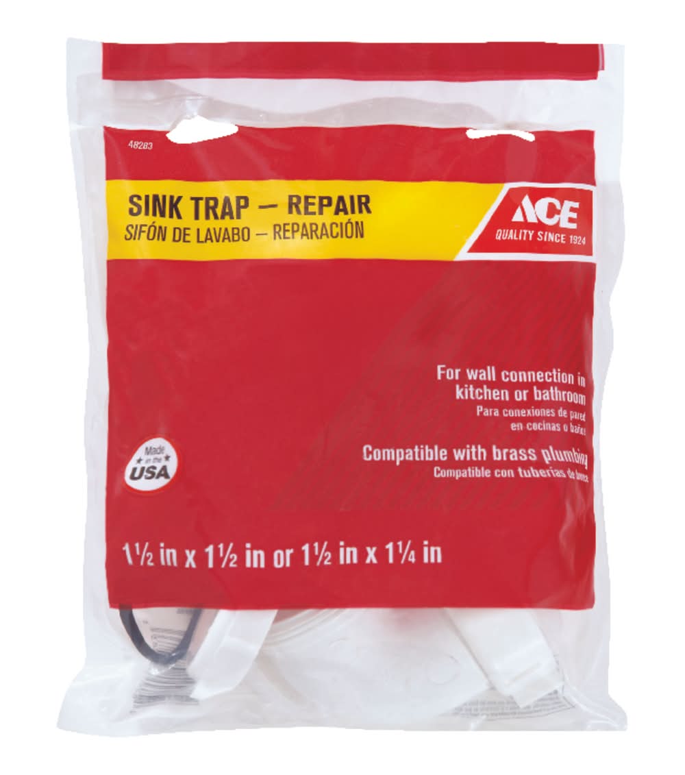 ACE 1-1/2 In. D Plastic Sink Trap