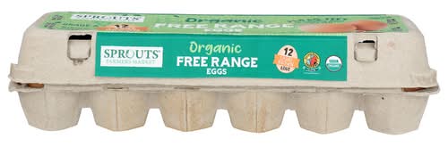 Sprouts Organic Free Range Large Grade A Brown Eggs
