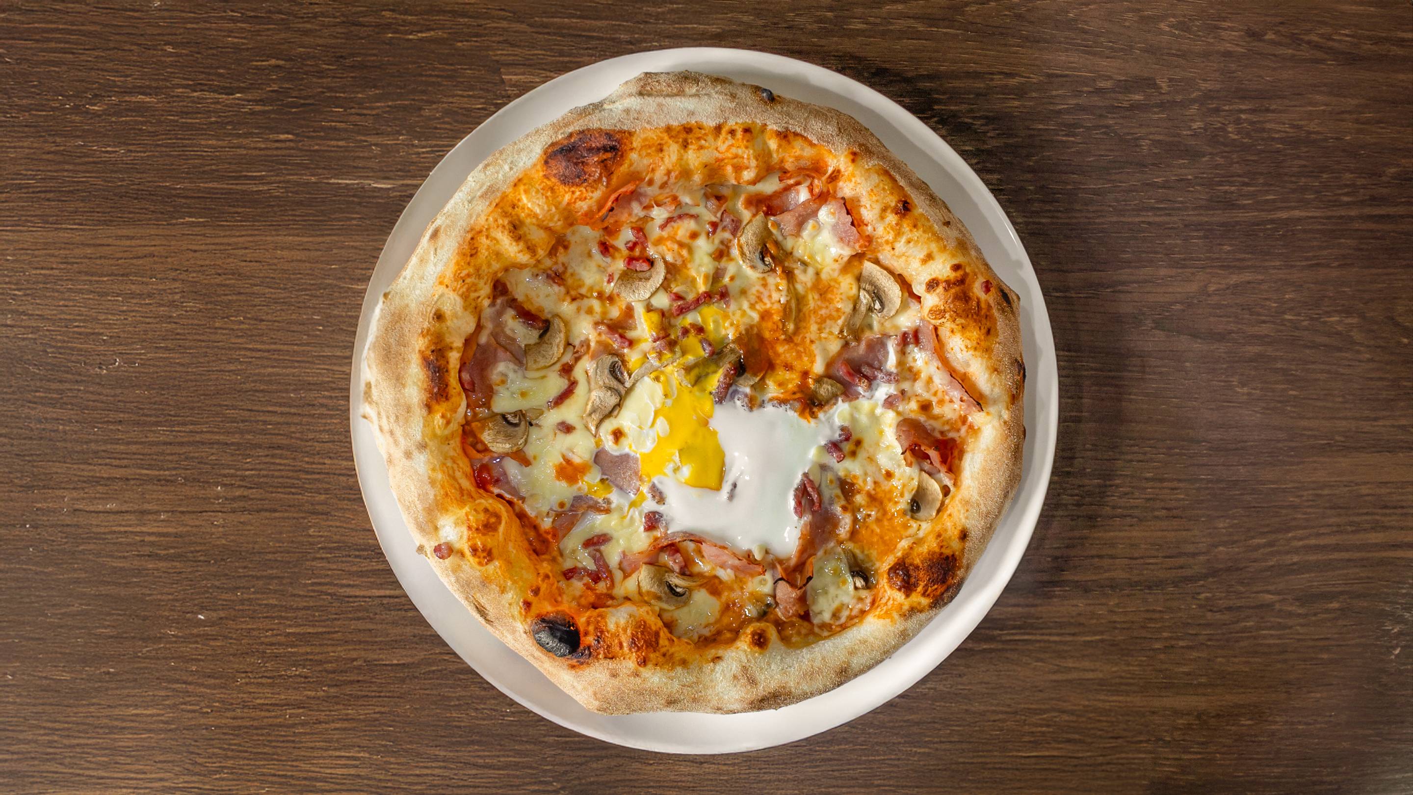 🍕 Pizza Reine 🍅🧀🍖🍄
