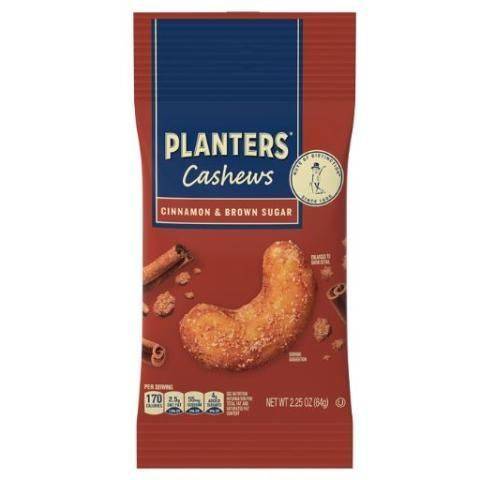 Planters Cinnamon Brown Sugar Cashews 2.25oz