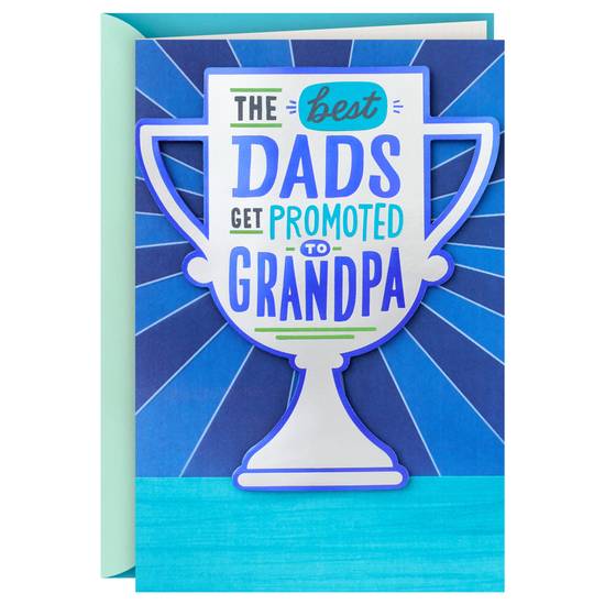 Hallmark Fathers Day Card For Grandpa -Best Dads Get Promoted To Grandpa
