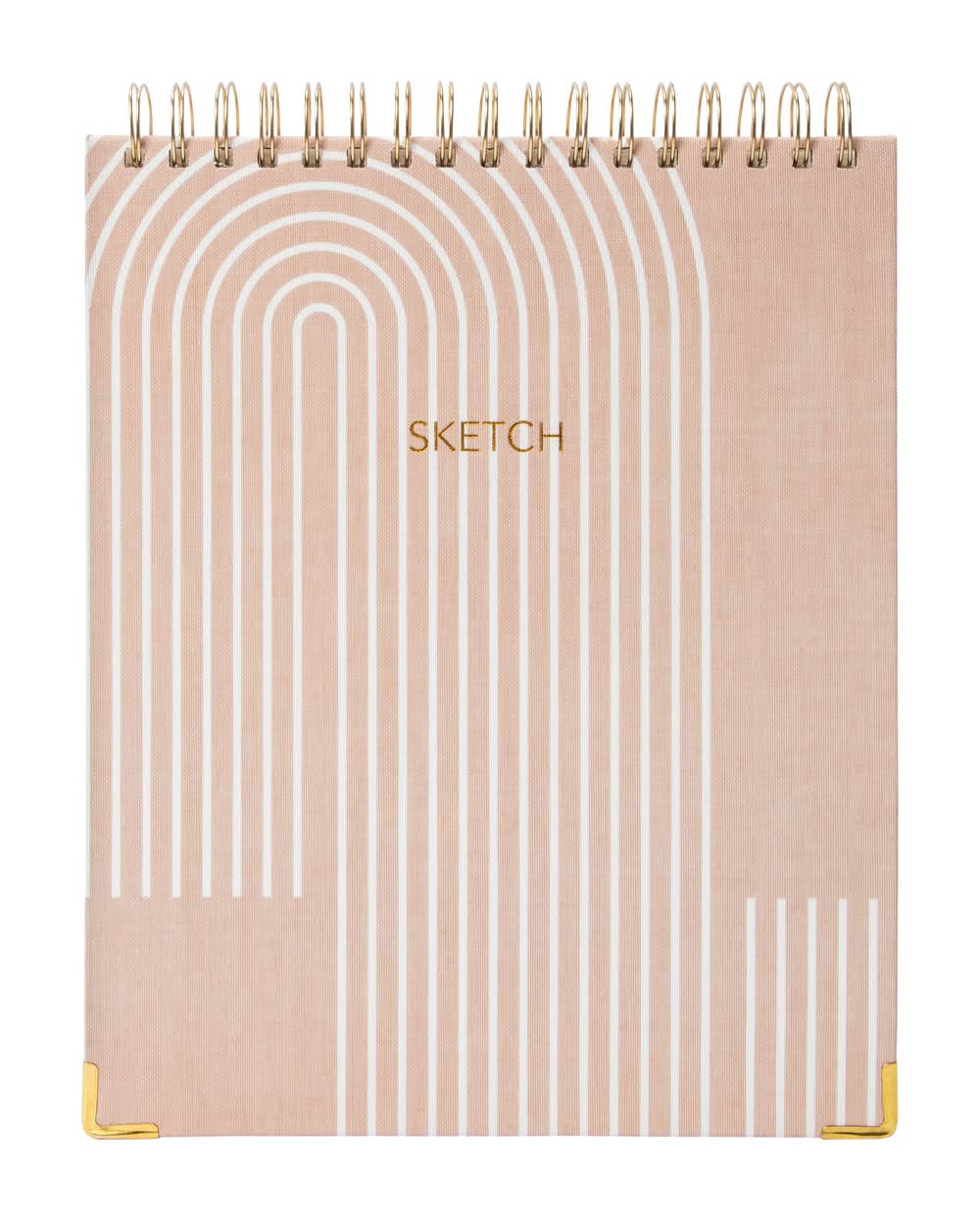 Linen Printed Cover Sketchbook Brown