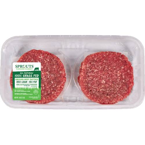 Sprouts 85% Lean Grass-Fed Ground Beef Patties