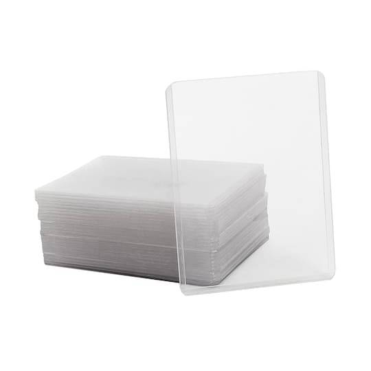 25 Pack Clear Plastic Top Loading Trading Card Holders By Studio Decor