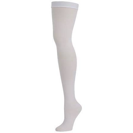 Walgreens Anti-Embolism Stockings Thigh High White - M 1.0 pr