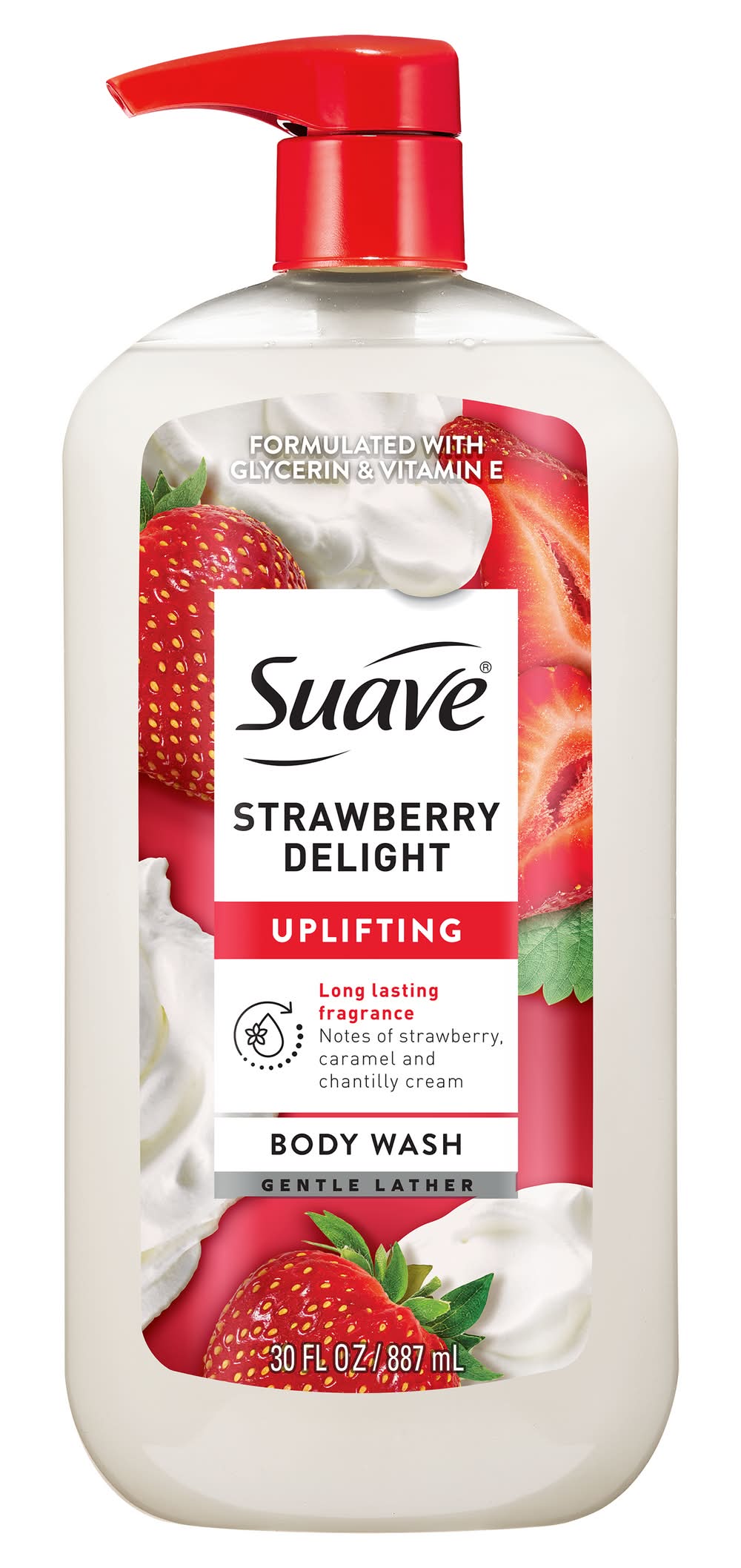 Suave Uplifting Body Wash, Strawberry Delight (30 fl oz)