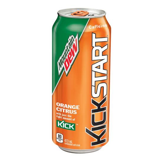 Mtn Dew Kickstart Orange Citrus Soft Drink (473 ml)