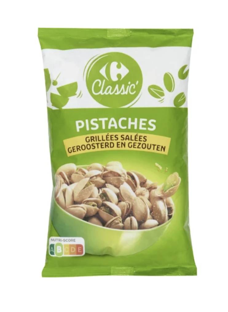 Pistaches grillées salées