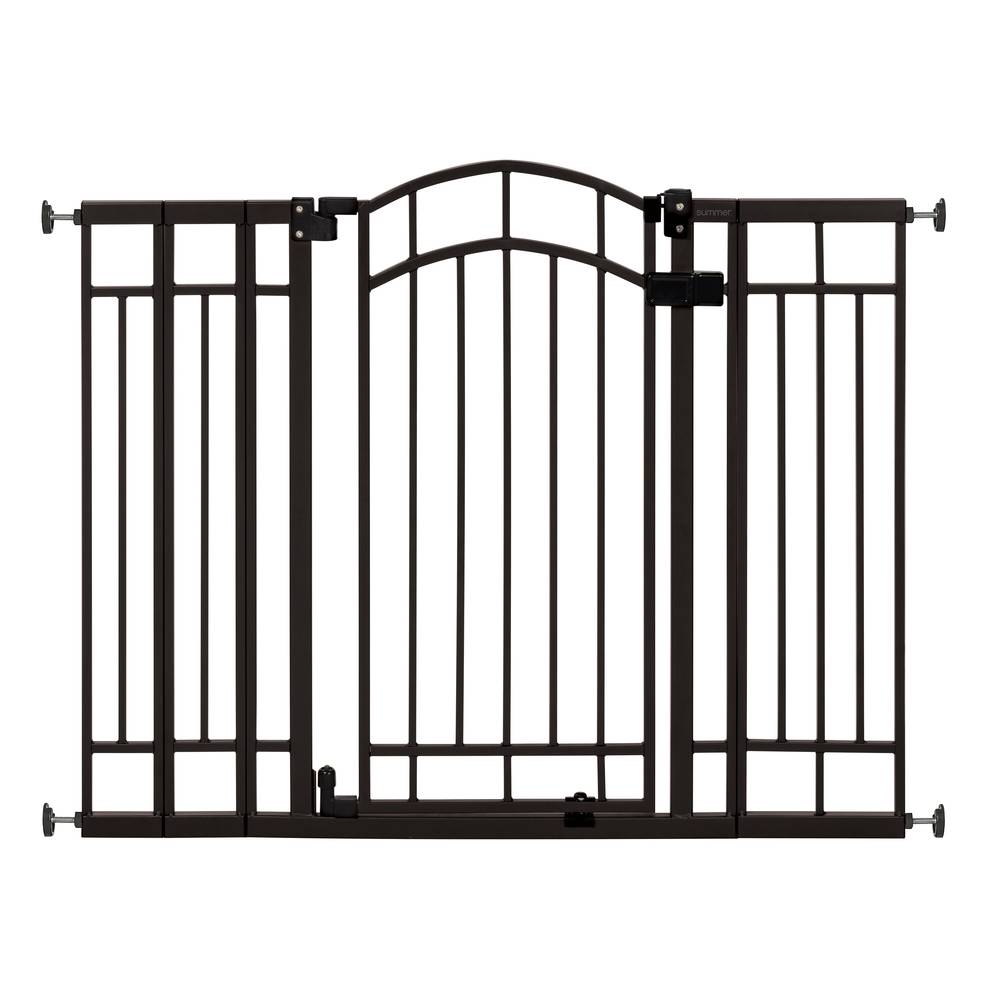 Summer Infant 48-in x 36-in Hardware Mounted Black Metal Safety Gate | 33380