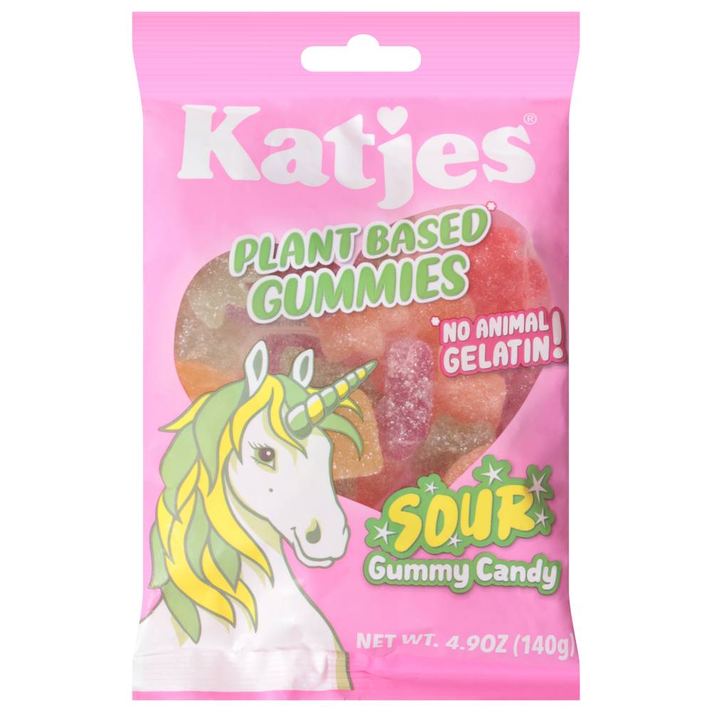 Katjes Plant Based Gummies No Animal Gelatin Rainbow Gummy Candy