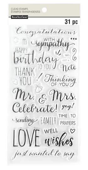 Phrases Clear Stamps By Recollections