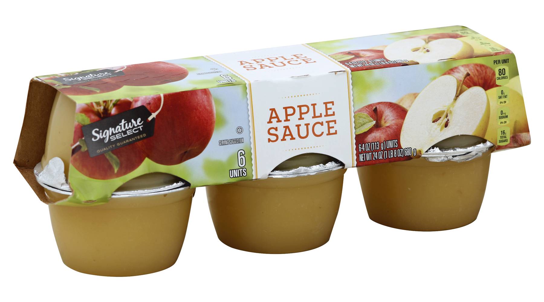 Signature Select Apple Sauce (24 oz, 3 ct)