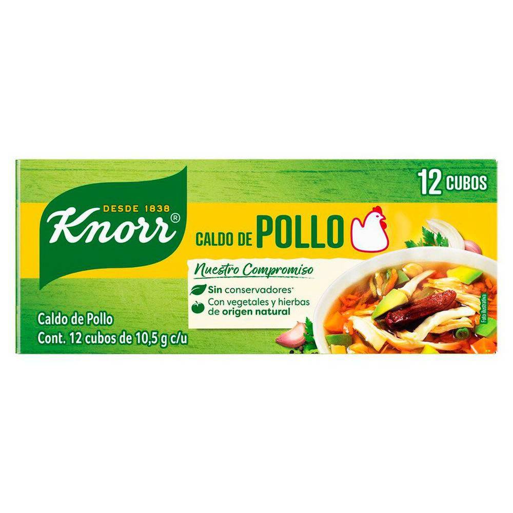 Knorr caldo de pollo (caja 12 piezas)