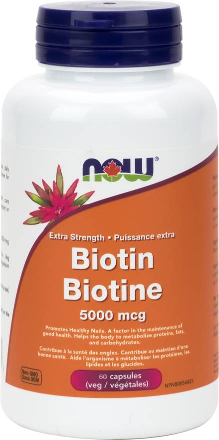 Now Biotin 5000 Mcg Veg Capsules (60 units)