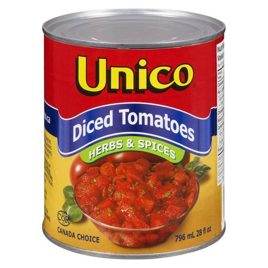 Unico Diced Tomatoes Herbs & Spices (796 ml)