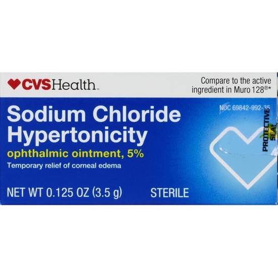 CVS Health Sodium Chloride Hypertonicity Ophthalmic Ointment, 0.125 OZ