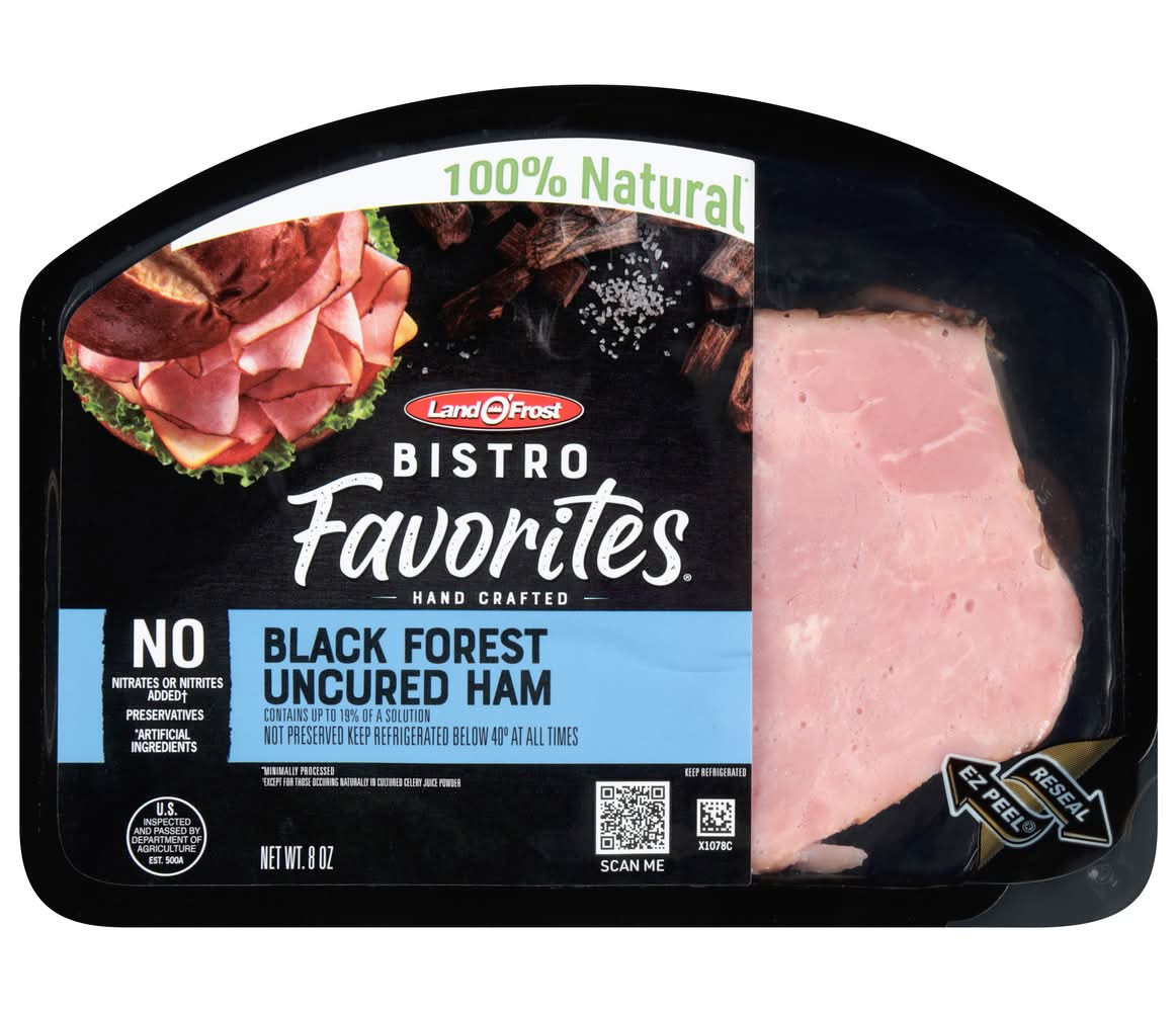 Land O' Frost Bistro Favorites Uncured Ham, Black Forest (8 oz)
